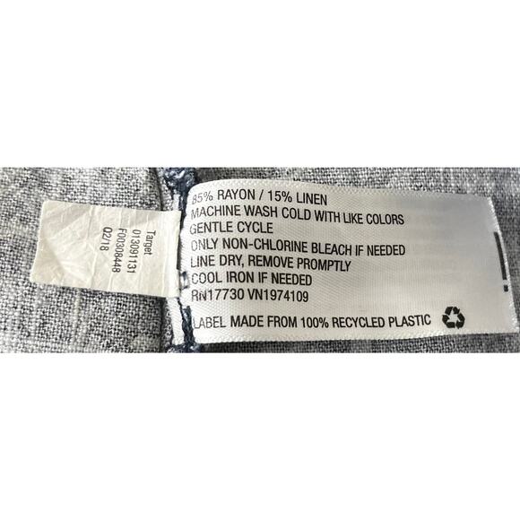 UNIVERSAL THREAD MIDI SUMMER DRESS, WOMENS, M, NAVY/LIGHT BLUE GEOMETRIC PATTERN - Picture 10 of 10